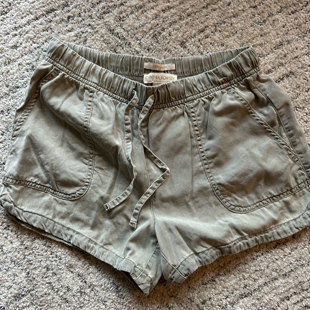 Cynthia Rowley Olive Drawstring Casual Women’s Shorts